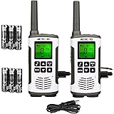 Retevis RT45 Walkie Talkie, Rechargeable License-free 2 Way Radios, Long Range PMR446 16 Channels,With AA Battery LED Torch W