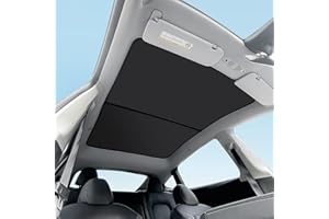 topfit Parasol para el Model Y Aislamiento de Ventana de Techo protección contra Rayos UV Parasol para Tesla Model Y persianas de Bloqueo de Calor (Lacado en Plata)