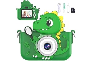 Kids Camera, Joltix Children's Camera,1080P HD Kids Digital Camera, Selfie Childrens Camera Perfect Birthday Christmas Kids Toys Gifts for Kids Age 3-12 Years Old Girl. (Green)