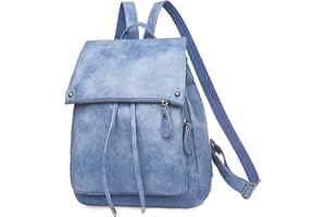 Vividora PU Leder Rucksack Damen,Elegant 2 in 1 Rucksack Handtasche Umhängetaschen Damen Modern Wasserdichte Anti-Diebstahl Cityrucksack Reisetasche mit Verstellbarem Handtaschengurt