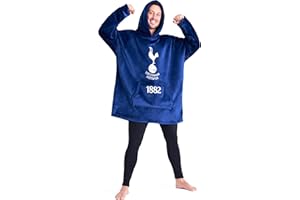 Tottenham Hotspur F.C Mens Hoodies, Fleece Oversized Hoodie Blanket, Football Gifts for Men Blue
