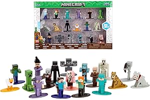 Jada Toys Minecraft Figuren-Set Welle 12-18 Metall Sammelfiguren Jungen (je 4 cm) - Spielfiguren Kinder ab 3 Jahren - 253265013