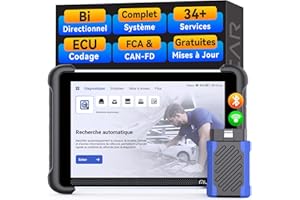 MUCAR 892BT OBD2 Valise Diagnostic Auto, Bi-directionnel, Codage en Ligne de l'ECU, Diagnostic Complet du Système, 34+ Services de Réinitialisation, Guide V.A.G, CANFD&DOIP, FCA AutoAuth, Mise à Jour