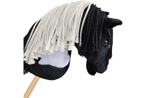 WILCOX EQUIMED Equimed Hobby Horse Kid-Friendly Realistic Toy Pony Child Exercise Toy (Magpie)
