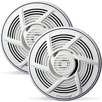 Pioneer TS-ME100WS subwoofer nautico 25cm con griglia sport bianca e n Pioneer TS-ME100WS subwoofer nautico 25cm con griglia sport bianca e n