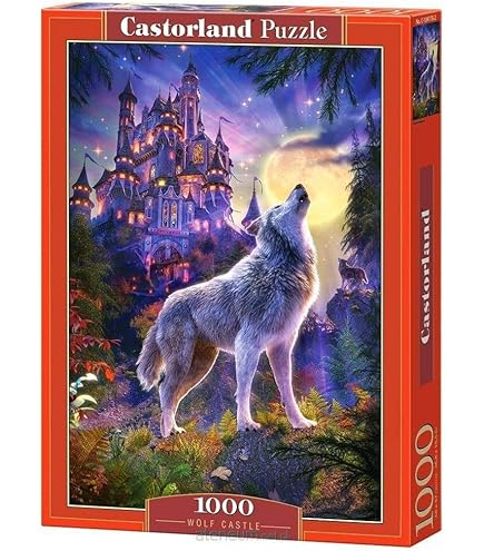 Cobble Hill 1000 Piece Wolves By Moonlight Puzzle - Includes Sample Poster