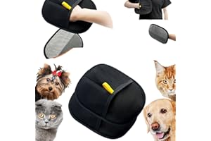 BOLUOBAO Fellmagnet Handschuhe 2025 - Doppelseitige Fellpflegehandschuhe für Katzen/Hunde, Antistatische Haarentfernung an Sofa & Kleidung, Wiederverwendbar mit Massagefunktion Für Glänzendes Tierfell-2 Stück