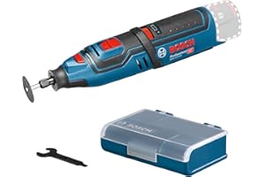 Bosch Professional 12V System multiherramienta rotativa a batería GRO 12V-35 (incl. llave, pinzas de apriete, disco de corte, caja de accesorios, bandeja L-BOXX, sin batería/cargador)