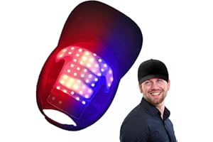 OUGPIU Red Light Therapy Hair Cap,48 LEDs 470nm and 660nm 4 Modes Red Blue Light Hair Regrowth Treatment for Men and Women,Hair Loss Treatments Hair Growth Products for Men with Thinning