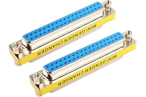 MEIRIYFA DB37 Lot de 2 câbles série D-SUB 37 broches femelles vers femelles pour changer de genre VGA