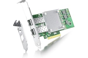 ipolex Scheda di rete ipolex da 10 Gb, 2 porte SFP+, scheda di rete 10GbE rispetto a Broadcom BCM57810S, supporta Windows Server/Windows/Linux/VMware (non supporta Mac OS, modalità bypass)