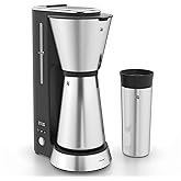 WMF Kitchenminis Aroma Drip Coffee Maker with Thermos, Filter Coffee Maker for up to 5 Coffee Cups, Thermal Cup 350 ml, Anti-