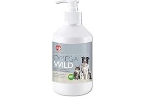 Healthy Hounds Wild Fish Oil for Dogs - 500ml - Dog Supplements with Higher Omega 3 for Joints, Skin, Coat & Heart Health - Food Grade Cat & Dog Supplement with Vitamin E