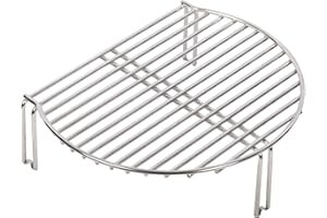 VANKEY Grill Expander Rack for Kamado Joe JR，stainless Steel Stack Rack Expansion Grilling Grid for Minimax，Small Big Green Egg and Other Smoker Grill
