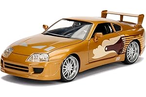 Jada Toys Fast & Furious Slap Jack's 1955 Toyota Supra Voiture Tuning échelle 1:24 avec Spoiler, Portes ouvrantes, Capot et Coffre, Roue Libre Bronze 253203015
