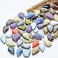 500g/1.1lb Random Color Irregular Ceramics Mosaic Tiles,DIY Making Creative Ceramic Mosaic Tiles for DIY Craft Plates Flowerpots Vases Cups Mosaic Making Supplies (Small Raindrop)