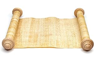 ‎FORUM TRAIANI Forum Traiani Schriftrolle 90x30cm: Handgefertigte Papyrusrolle zum Beschreiben, Blanko Pergamentpapier Rolle, Ideal für Geschichtsunterricht und Sammler. Hochzeit-Rolle für Hochzeitseinladungen
