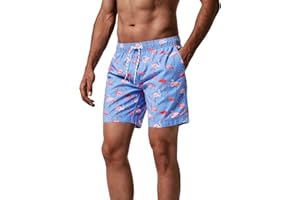 MaaMgic Pantaloncini da Bagno da Uomo Asciugatura Veloce Costume da Bagno per Surf sulla Spiaggia Multi-funzioni Allenamento casa con Fodera in Mesh con Fodera in Mesh