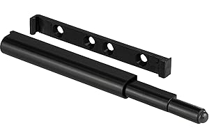 Gedotec Scrocco automatico in plastica con apertura a pressione Nero - SLIM | Scrocco forte | Apertura a pressione per ante di armadi | 1 pezzo - Scrocco per mobili Ante di cassetti e armadi