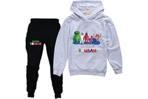 East-hai-buy 2023 Conjunto De Chándales Estampados para Niños Juego De Dibujos Animados Sudadera con Capucha Informal y Pantalones para Niños Niñas