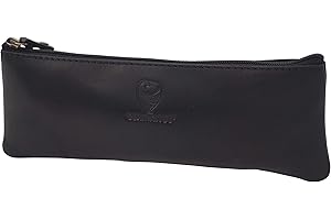 GERMANUS Piórnik skórzany Colonia (czarny)