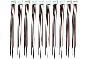 Boladge 2S-6S Batterie Chargeur d'équilibre 15CM 22AWG Silicone Câble Fil JST XH 3S 4 Broches Connecteur Prise Adapter pour RC Lipo Batterie (3S)