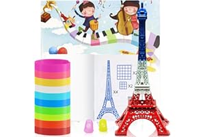 CHRI Accesorios para bolígrafo 3D para niños (plantillas + filamento PLA), 40 patrones de plantillas de bolígrafo 3D y 50 m de filamento de plumas 3D de 1,75 mm, filamento PLA de 10 colores, para