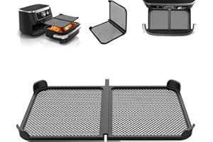 SMGBWAY Spritzschutz für Ninja Foodi Flexdrawer 10,4 L Heißluftfritteuse AF500EU, Ninja Heißluftfritteuse Zubehör, Ninja AF500EU Silikon Air Fryer Spritzschutz, Faltbarer Ninja Airfryer Spritzschutz Zubehör