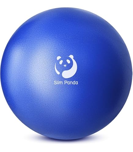 Palla Da Pilates 65cm Blu - Per Esercizi Di Rafforzamento Schiena E Addominali - Foto 12