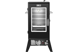Gasgrill "Portland W XL" von El Fuego® mit Sichtfenster, inkl. Gasschlauch und Druckminderer, mit viel Zubehör, Räuchergrill, Smoker, inkl. Wasserschale & Smokebox, AY 3174