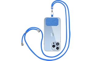 Drucilla Tour de Cou Telephone Universelle Cordon Telephone Collier Longe Réglable, Lanières de Téléphone en Bandoulière Portable avec Patchs pour Cou et Poignet pour Téléphone et Porte-clés