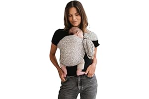 Studio Romeo - Echarpe de portage bébé - Porte-bébé physiologique - Sling - Pratique - Sans nœud, ni sangle - Dès la naissance - Fabriqué au Portugal - 100% Coton - Flow