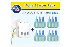 Ambi Pur 3Volution zestaw startowy czysta świeżość 4 x 20 ml usuwa nieprzyjemne zapachy i pozostawia lekki świeży zapach