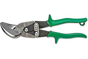 Wiss M7R 235mm/ 9-1/4-Inch MetalMaster Cesoia sfalsata con impugnature ergonomiche antiscivolo in materiale singolo per un controllo eccellente - Verde