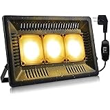LED Pflanzenlampe 150W Pflanzenlicht Vollspektrum Relassy IP67 Wasserdicht COB LED Pflanzenlicht mit Wandhalterung und Schalt