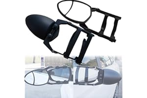 CXAFQ Rétroviseur De Remorque De Voiture (Noir), Miroir Caravane, Accessoires Caravane, Conception Réglable Pour Remorques, Camping - Cars, Camions, Répondre Aux Besoins De Différents Utilisateurs