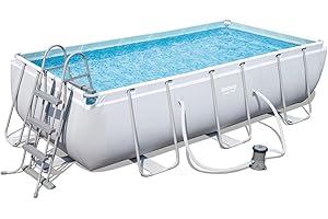 BESTWAY 56441 - Piscina Desmontable Tubular Power Steel 404x201x100 cm Depuradora de cartucho de 2.006 litros/hora