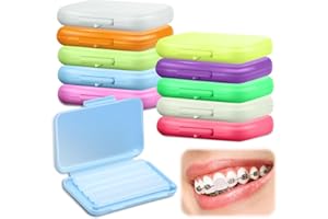 VIEXPAND 10 Boxes Dental Wax for Braces, Dental Orthodontic, Braces Wax with Fruit Smell, Dental Oral Care, Silicone Orthodontic, Wearers Gum Protection, Tooth (10 Scent)
