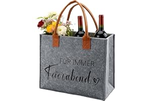 Ysound Geschenke Frauen Filztasche, Filz Shopper Bag für Frau Mann, Filz Einkaufstasche Tote Bag, Geschenke für Frauen Männer Kollege Freunde zum Geburtstag, Weihnachten