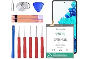 QOUTMCUY Akku für Samsung Galaxy S20 FE |A52,4500mAh Hohe Kapazität Li-Ionen-Polymer EB-BG781ABY Ersatzakku für Samsung Galaxy A52 (A525F) Galaxy A52 5G (A526B) mit komplettem Reparaturwerkzeug
