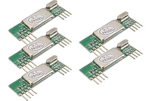 ‎TECNOIOT TECNOIOT 5pcs RXB6 433MHz Superheterodyne Wireless Receiver Module