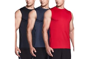 TSLA Men's Sleeveless Running Tank Top, Performance Athletic Muscle Shirts, Dry Fit Workout Gym Tank Tops