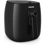 Philips Airfryer Turbostar, Heißluftfritteuse (ohne Öl, 60 Tage risikofrei testen) schwarz HD9621/90