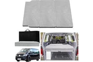 xxjolavv Verdickte tragbare Klappmatratze kompatibel mit VW T32 T4 T5 T6 T6.1 T7 Multivan California Beach Caravelle und Transporter Wohnmobil Camper zubehör 186 * 148 * 8cm