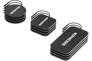 KONGZEE Paquete de 12 almohadillas de electrodos autoadhesivas para AS9026 (Negro)