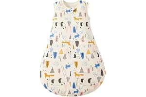 Duomiaomiao Śpiwór niemowlęcy całoroczny, bawełniany śpiwór dla niemowląt, zimowy śpiwór, dla noworodka, śpiwór 1,5 tog, ciepły śpiwór dla niemowląt, oddychający śpiwór zimowy dla niemowląt (ZK)