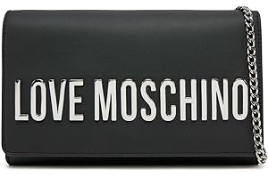 Love Moschino BORSA PU GRS NERO GALV.NIKEL