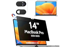 MAKINDA Magnetischer Blickschutzfilter für Apple MacBook Pro 14 Zoll(2021-2023, M1, M2) A2442/A2779, Sichtschutzfilte Abnehmbar Anti Glare Blaulicht Laptop Blickschutzfolie Mac 14.2 Privacy Sichtschutz