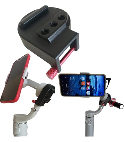 Adaptateur Anneau De Montage Pour DJI OM4/OM3 - Support Extension Micro & LED Pour Cardan Osmo Mobile - Compatible Rode, Moniteur Vlogging