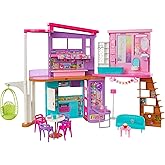 Barbie Tatil Evi Oyun Seti 30'dan fazla par&ccedil;a i&ccedil;eren Barbie Tatil Evi, 3 yaş ve &uuml;zeri i&ccedil;in oyuncak HCD50